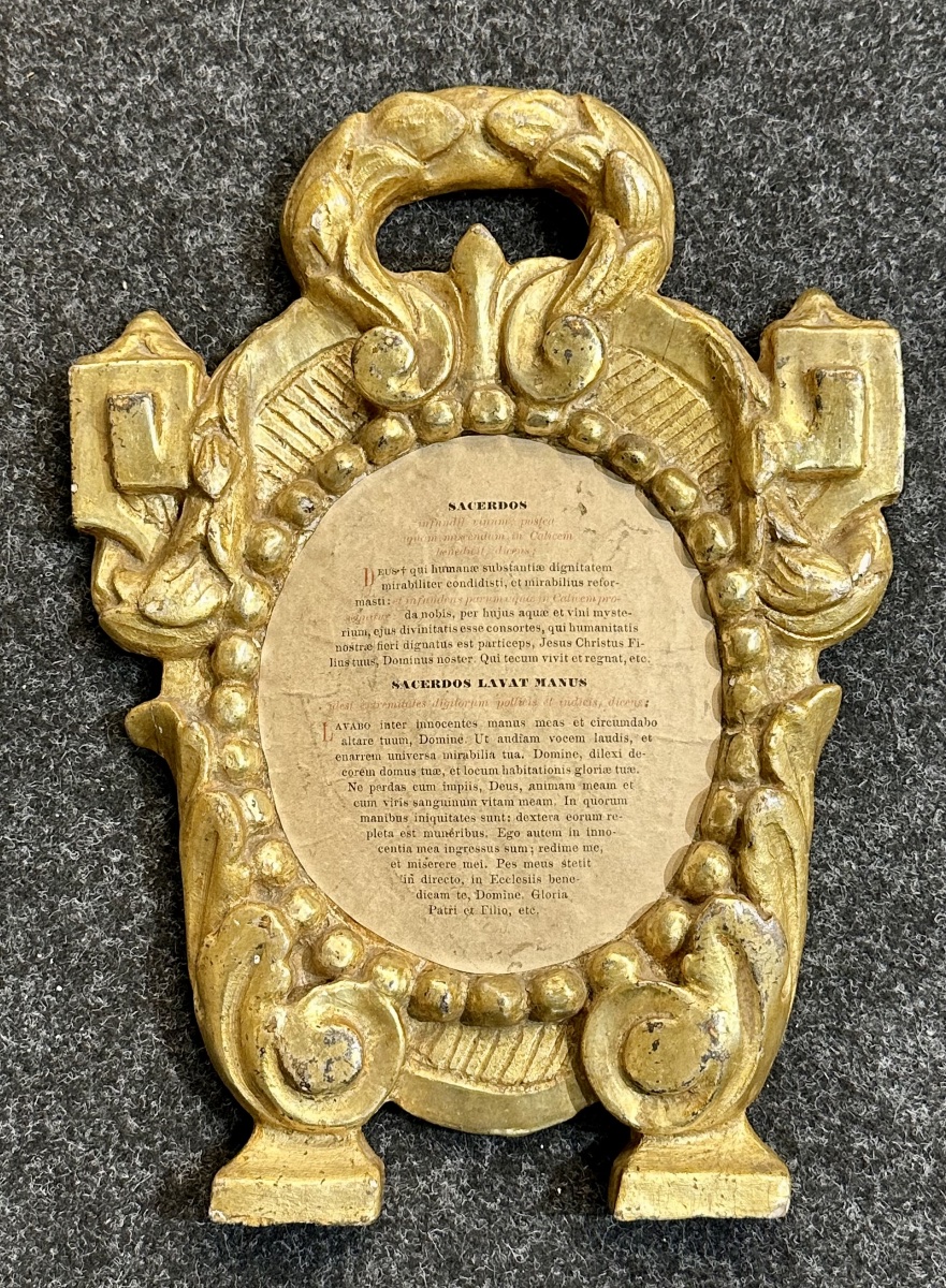 Coppia di cartaglorie Luigi XVI in legno intagliato e dorato - XVIII SEC. -photo-3