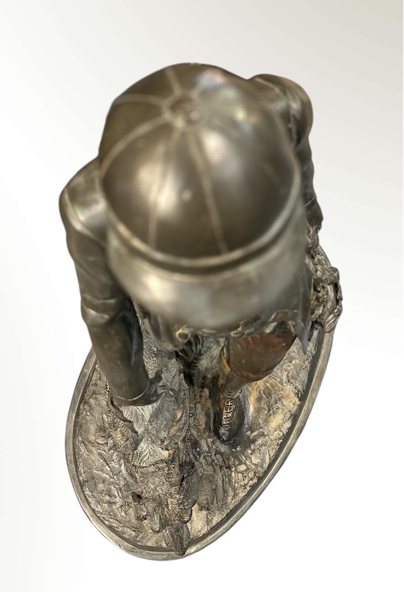 Scultura in Bronzo d'après Pierre-Jules Mêne - "Valet de Limier"  - Napoleon III-photo-5