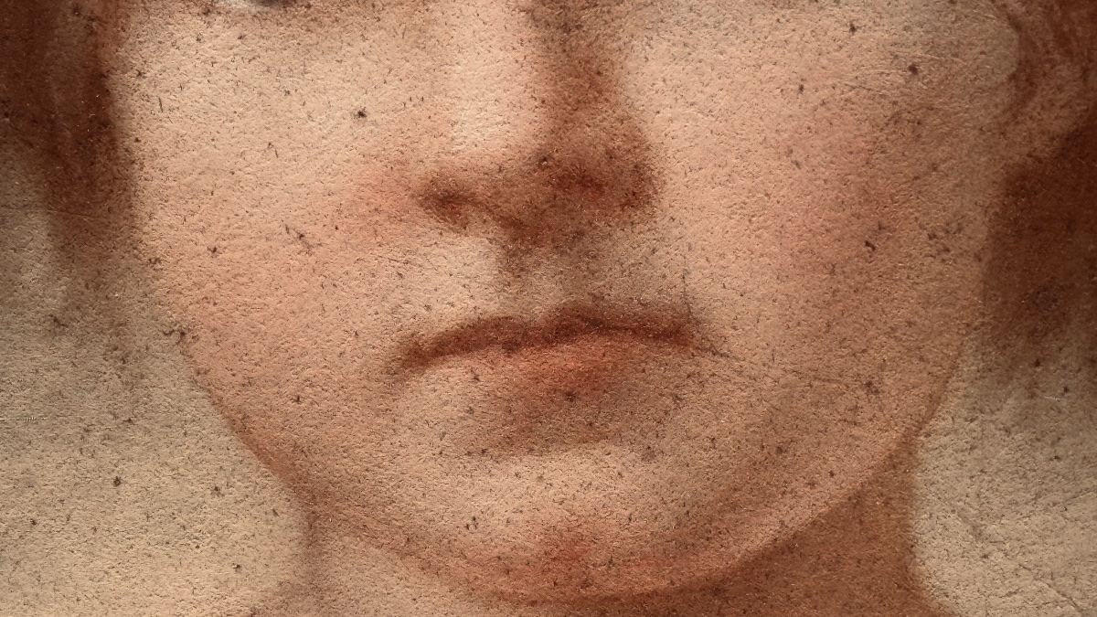 Quadro, ritratto a Pastello di Fanciullo – Firmato "E. Gillet 1867"-photo-2