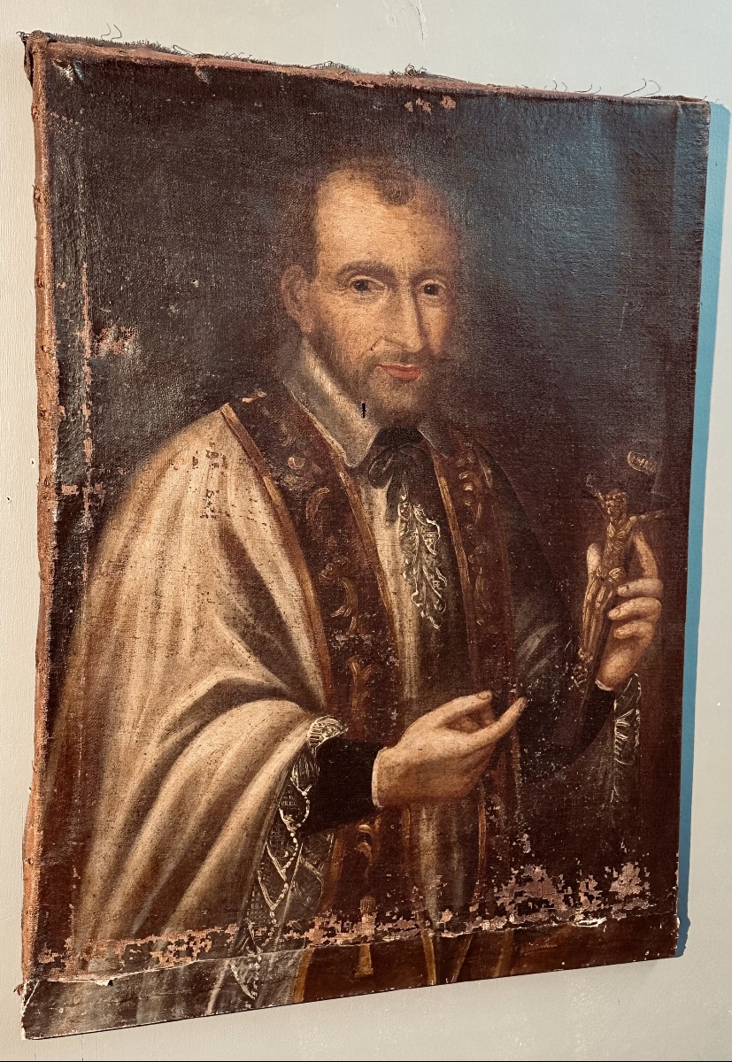 Dipinto “San Francesco Saverio”, Olio su tela - XVII sec. 