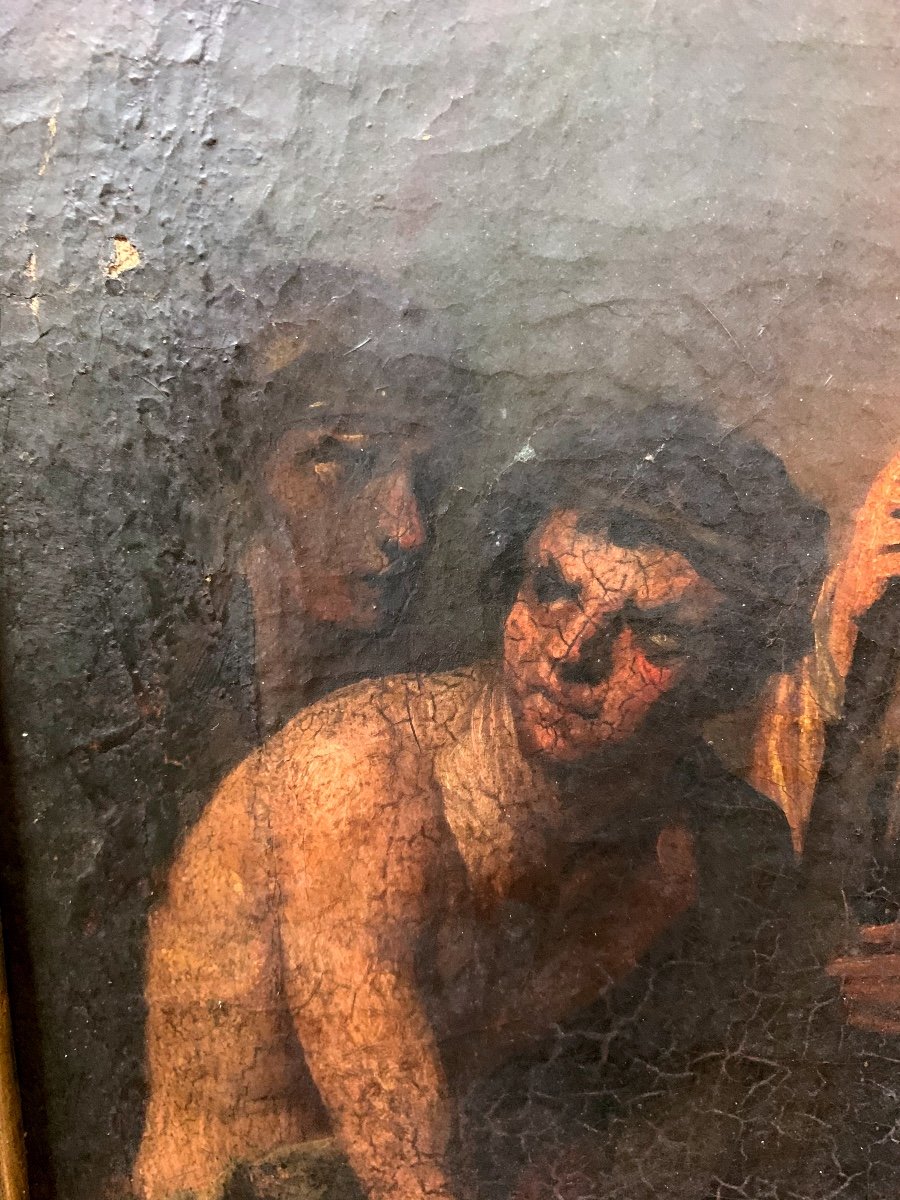 Tableaux Huile Sur Toile Représentant S. Andrea -  Debut du XVIIe Siècle-photo-4