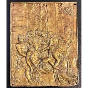 Placca bassorilievo in bronzo - Luigi Filippo (XIX sec.)