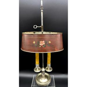 Lampada da scrivania Bouillotte, Francia - XIX sec.