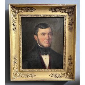 Ritratto di gentiluomo – firmato "Fran. Palizzi", 1850