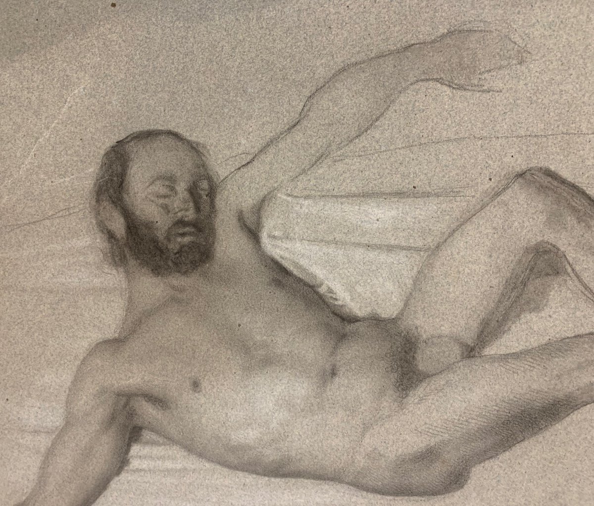 Nudo accademico maschile. XIX secolo-photo-2