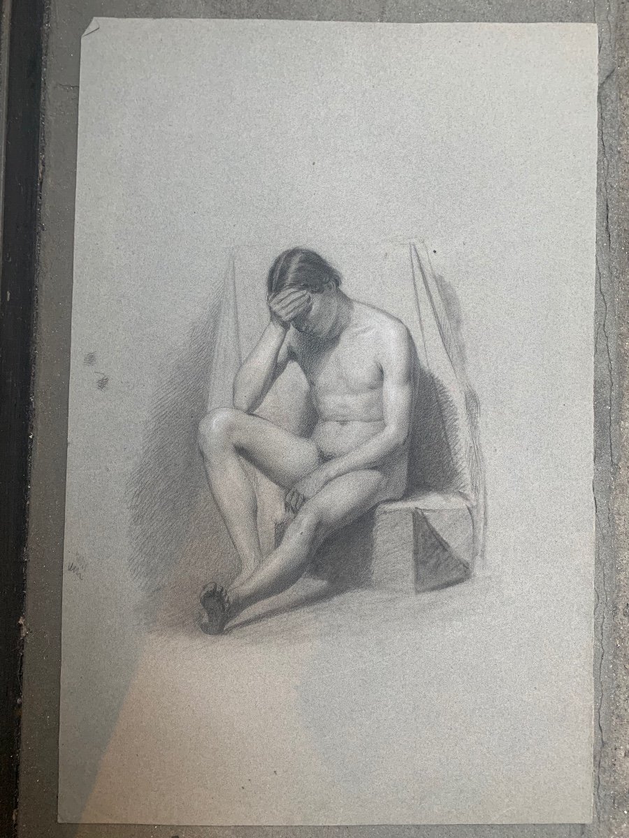 Studio anatomico del nudo maschile. XIX secolo-photo-3
