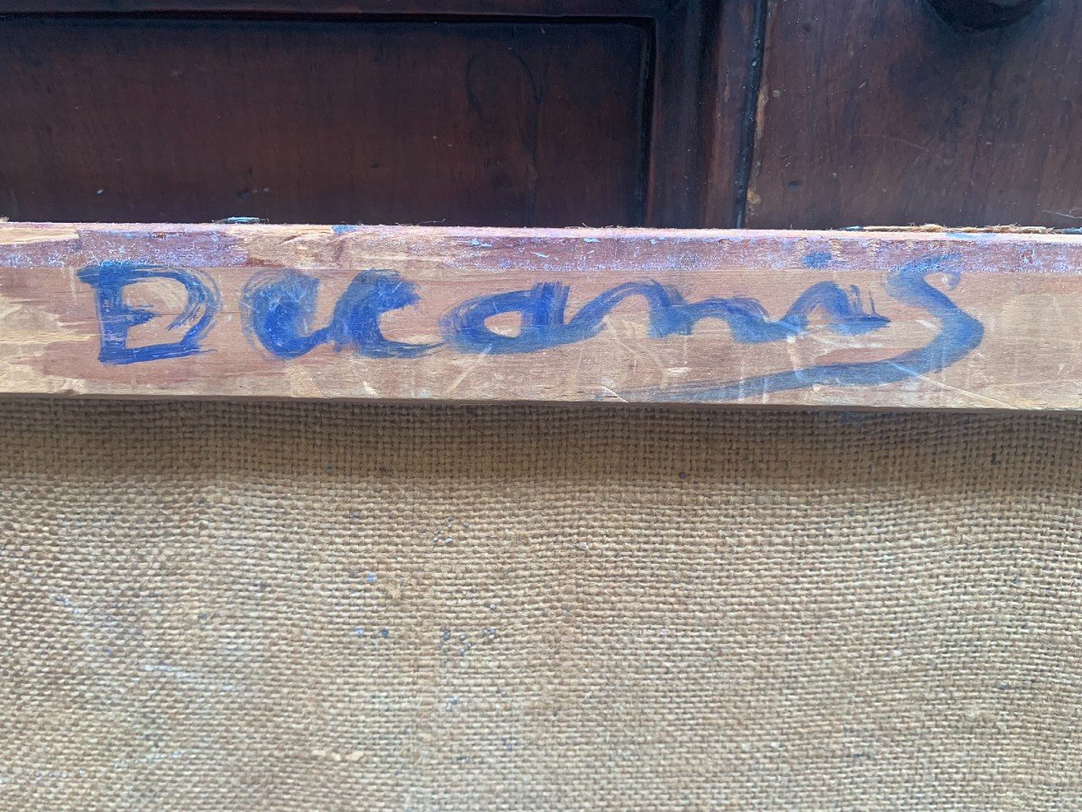 Torso femminile e il ritratto di anni 1920. Doppio bozzetto su tela. -photo-5