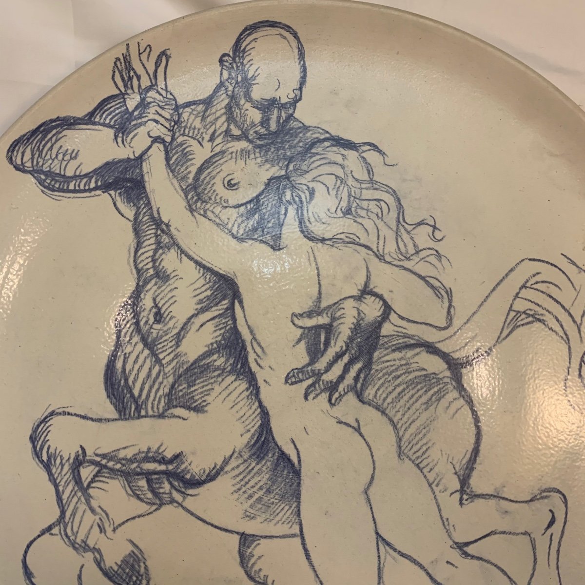 Ceramica Pop-Art  di Marco Silombria.  Achille e Centauro Chirone.-photo-1