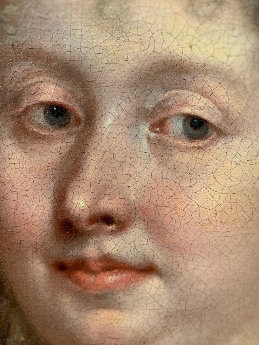 Ritratto di dama . Louis Ferdinand Elle il Giovane. ( Parigi, 1612-1689), attribuito. -photo-3