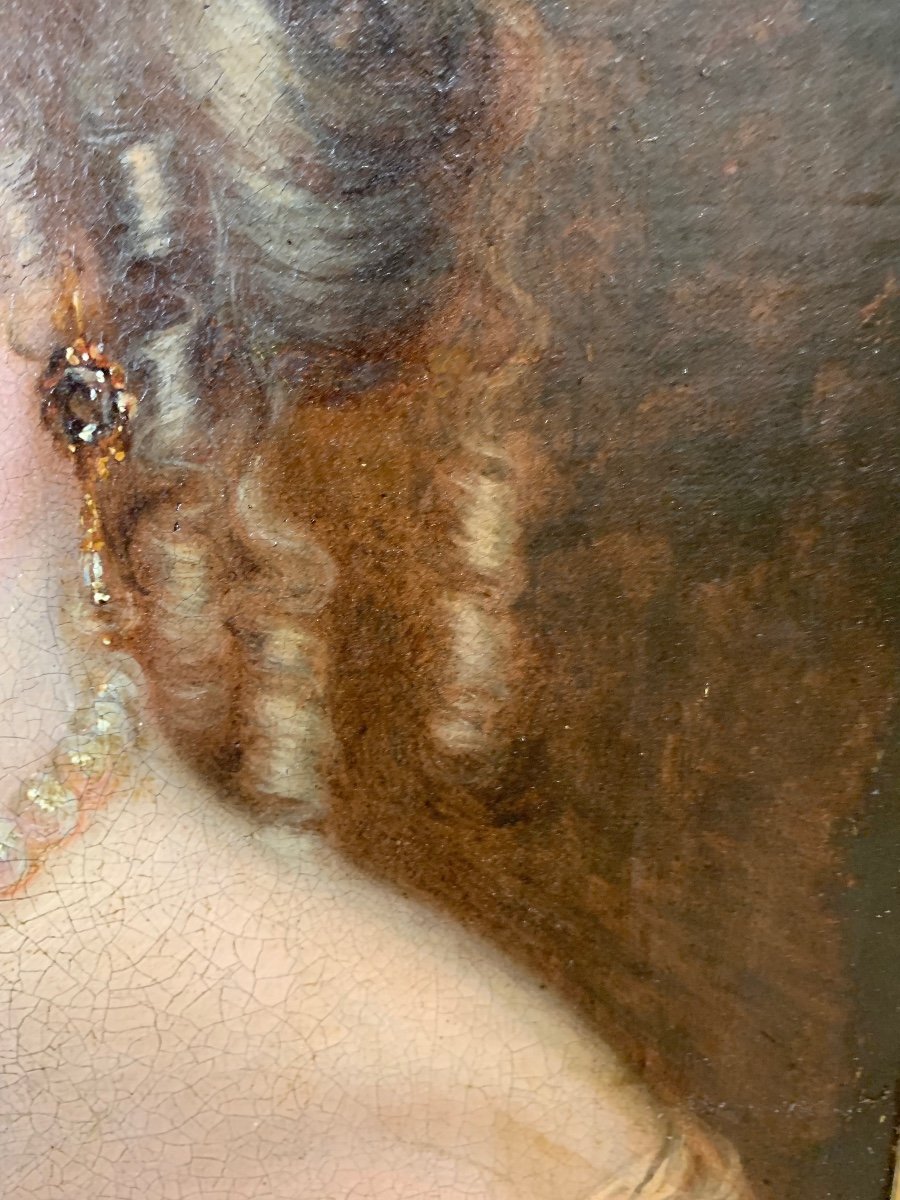 Ritratto di dama . Louis Ferdinand Elle il Giovane. ( Parigi, 1612-1689), attribuito. -photo-4