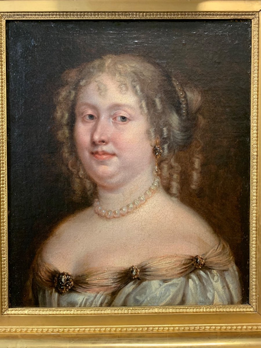 Ritratto di dama . Louis Ferdinand Elle il Giovane. ( Parigi, 1612-1689), attribuito. -photo-2