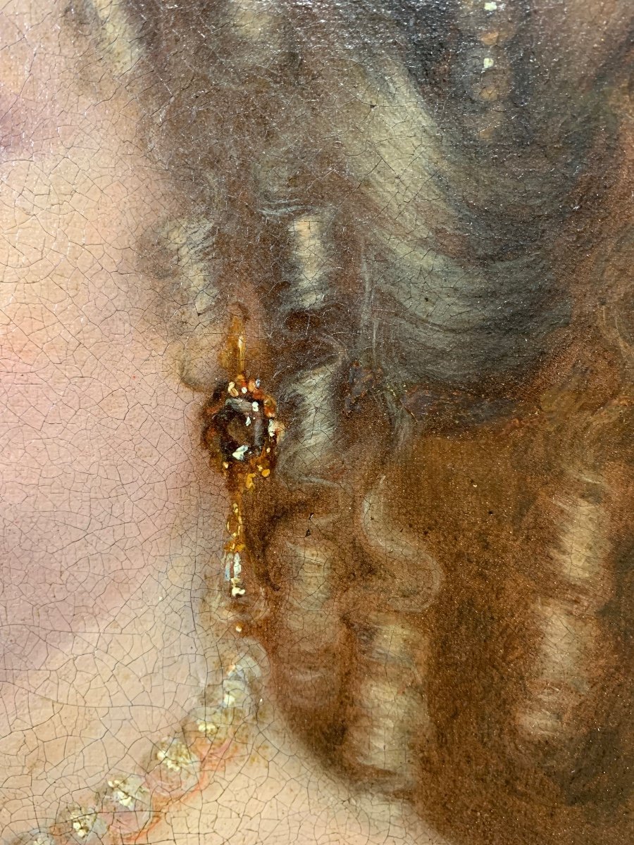 Ritratto di dama . Louis Ferdinand Elle il Giovane. ( Parigi, 1612-1689), attribuito. -photo-7
