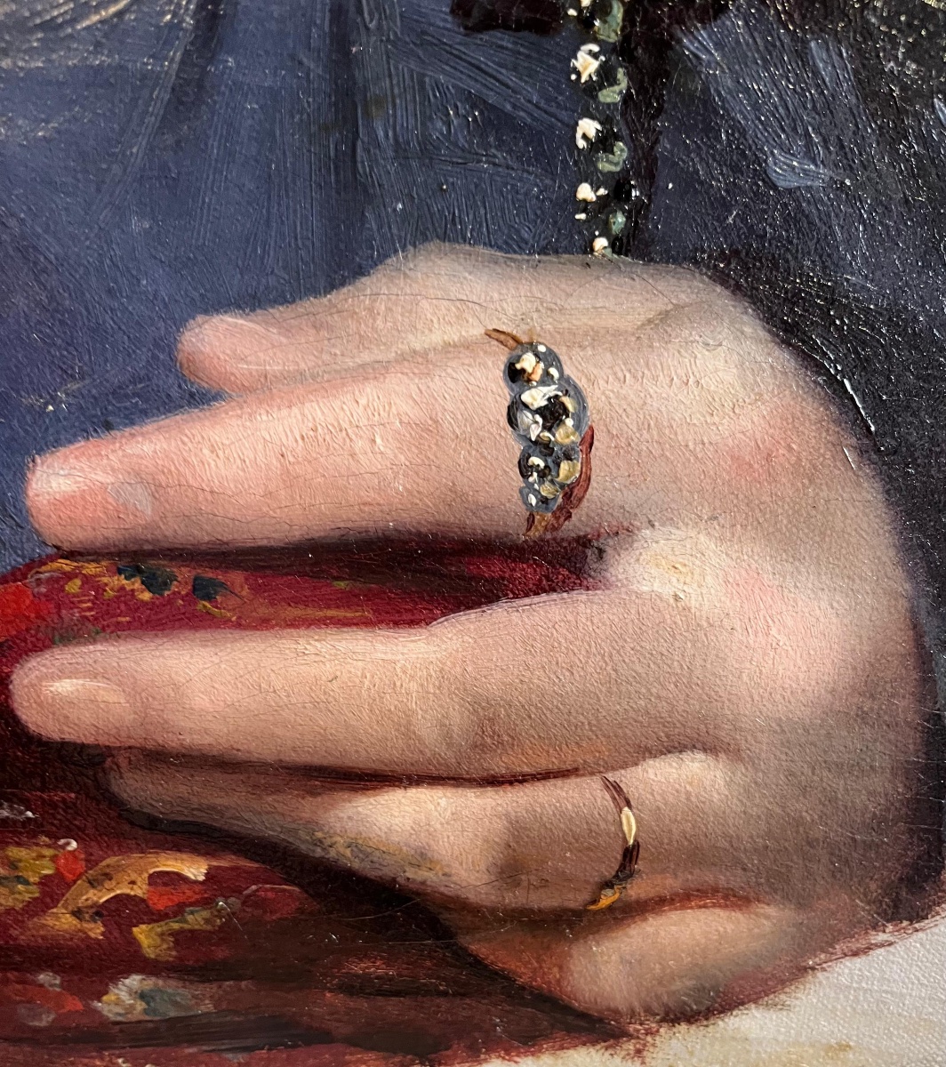 Ca. 1820 Ritratto di donna. Léon Cogniet (1794-1880, Parigi), attribuito.-photo-2