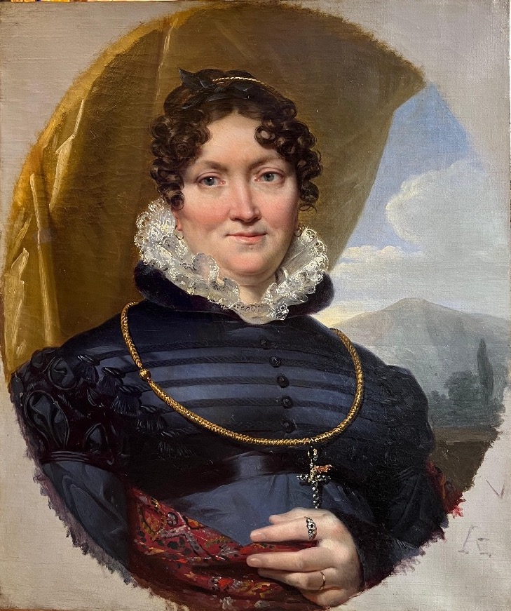 Ca. 1820 Ritratto di donna. Léon Cogniet (1794-1880, Parigi), attribuito.