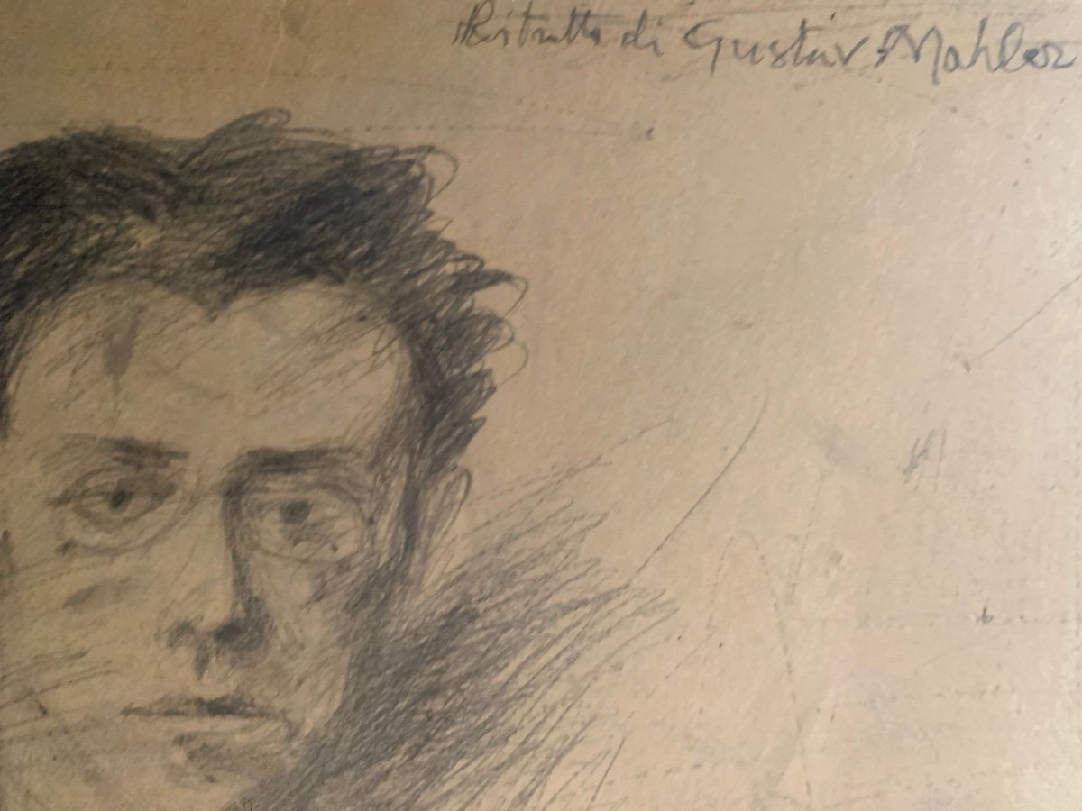Ritratto di Compositore Gustav Mahler di Folco Chiti Battelli (Firenze, 1932-2011) -photo-4