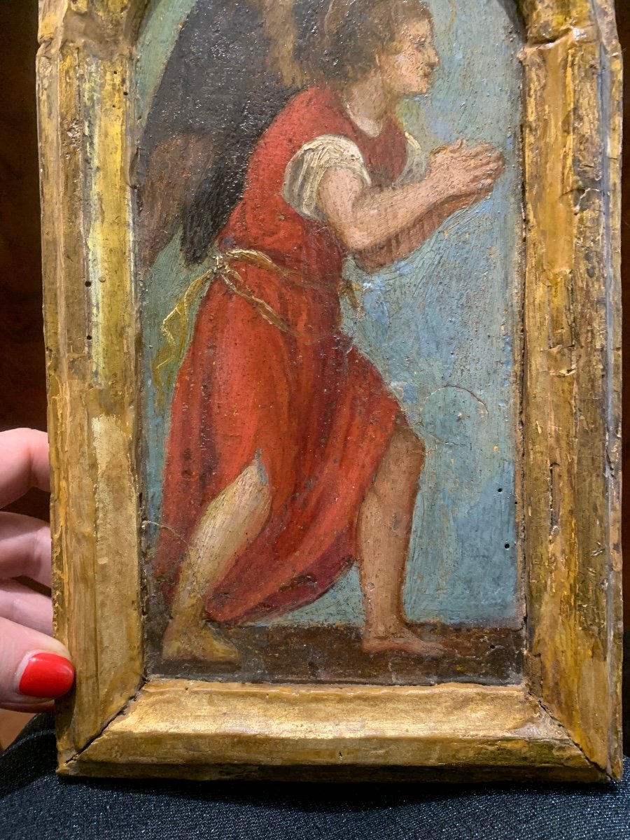 Lo sportello del tabernacolo con Angelo, Italia, inizio XVII secolo. -photo-2
