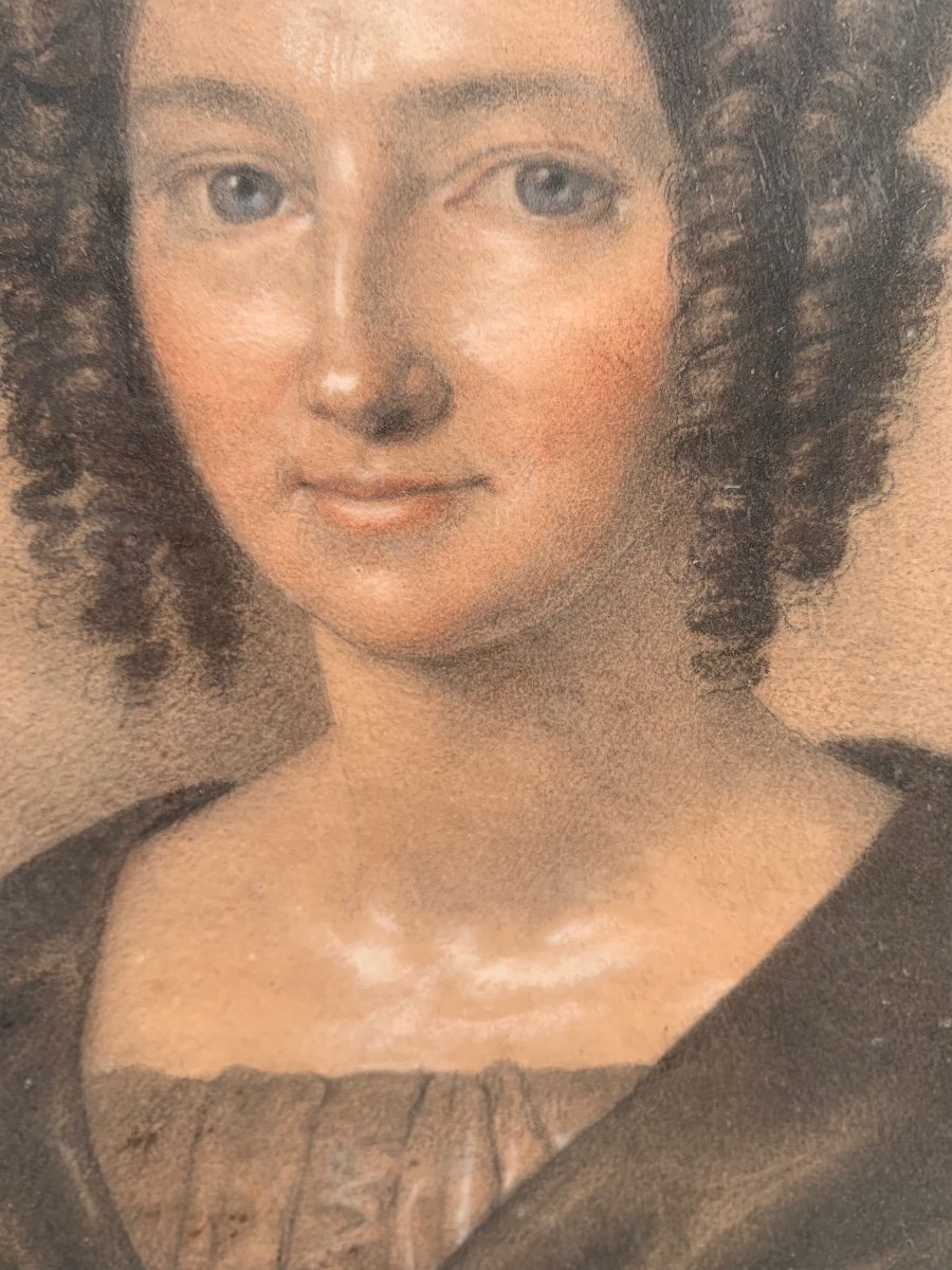 Ritratto di Contessa Carolina Reuss Ebersdorf. XIX secolo.-photo-1