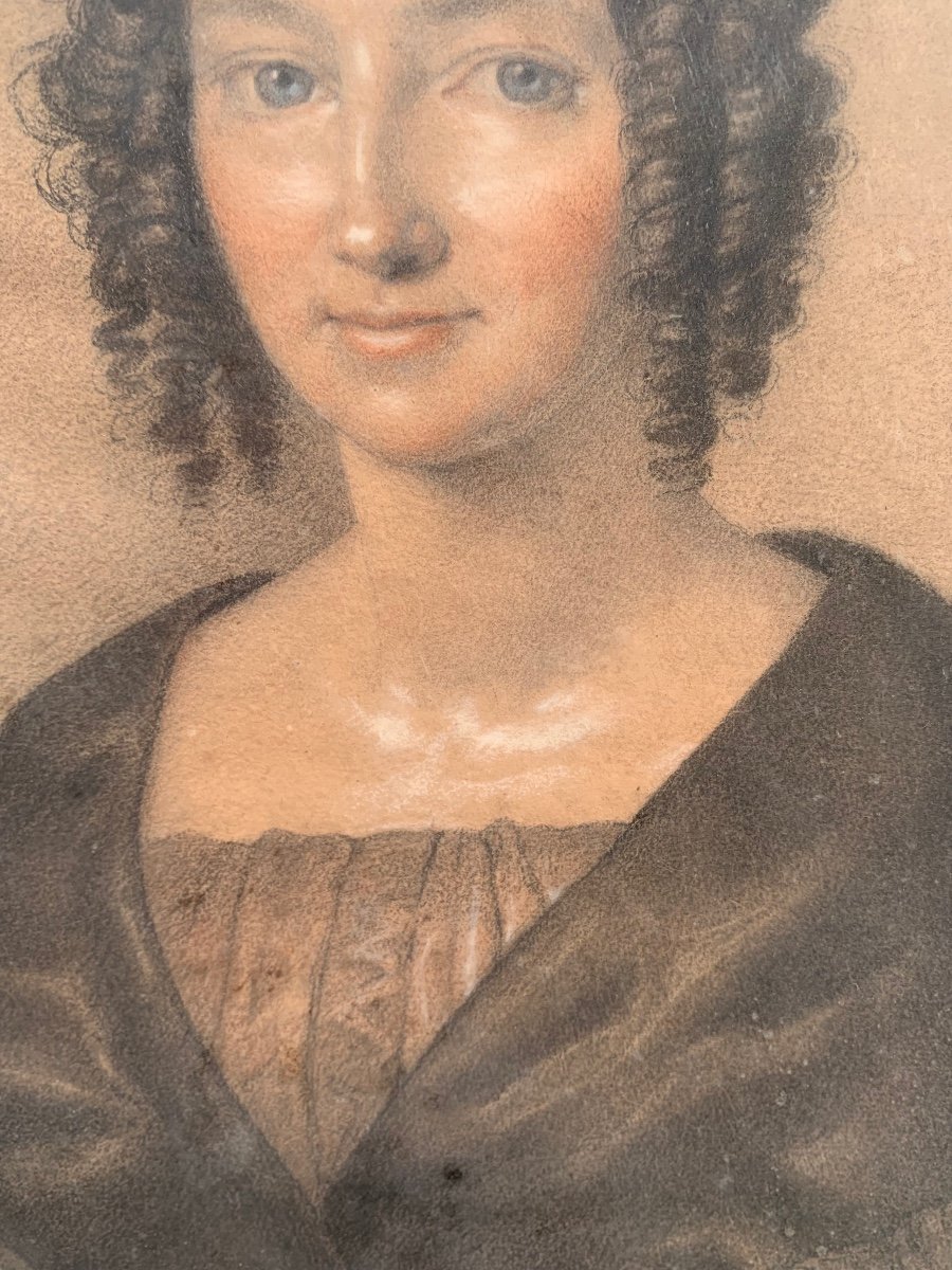 Ritratto di Contessa Carolina Reuss Ebersdorf. XIX secolo.-photo-3
