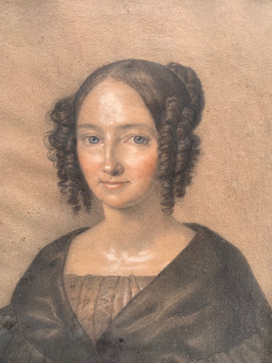 Ritratto di Contessa Carolina Reuss Ebersdorf. XIX secolo.