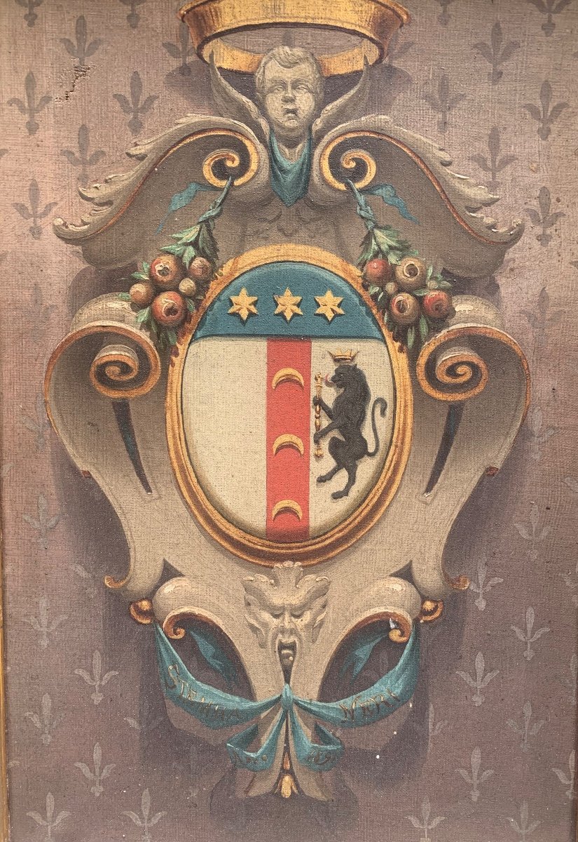 Dipinto con stemma famiglia Neri. Anno 1891.-photo-2