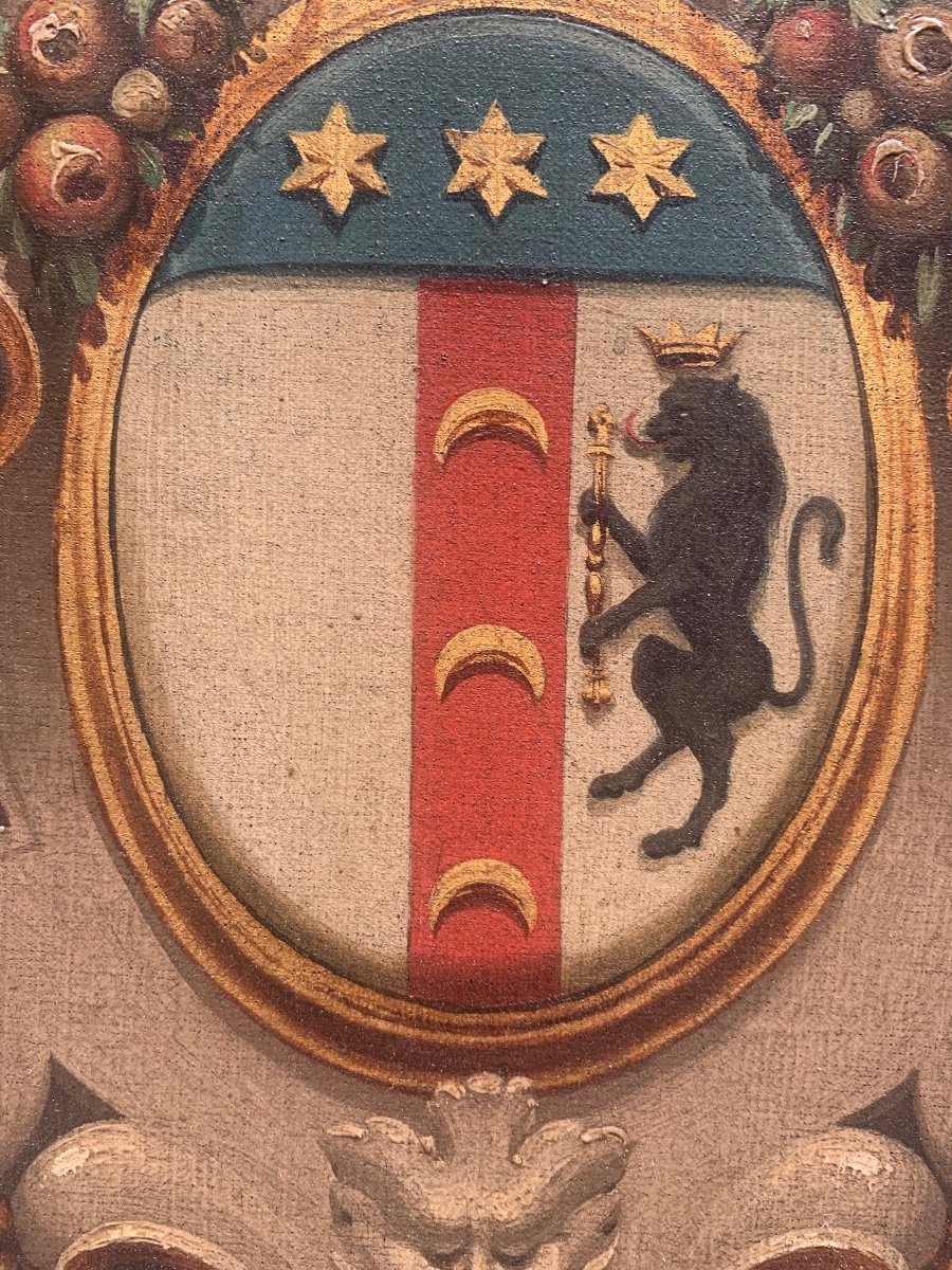 Dipinto con stemma famiglia Neri. Anno 1891.-photo-3