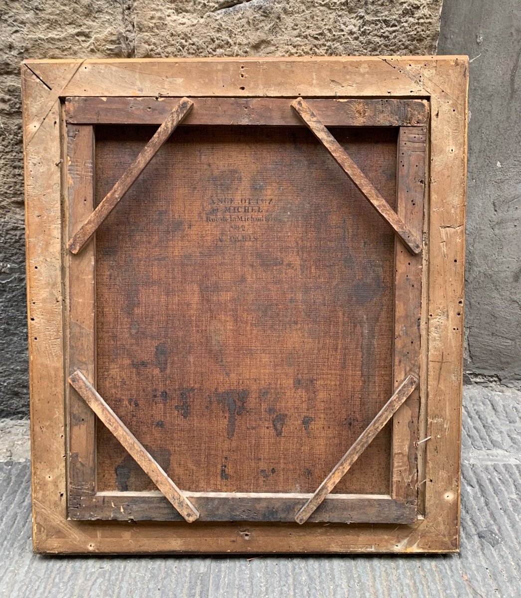 Ritratto di una Donna con abito a quadretti, circa 1820-photo-1