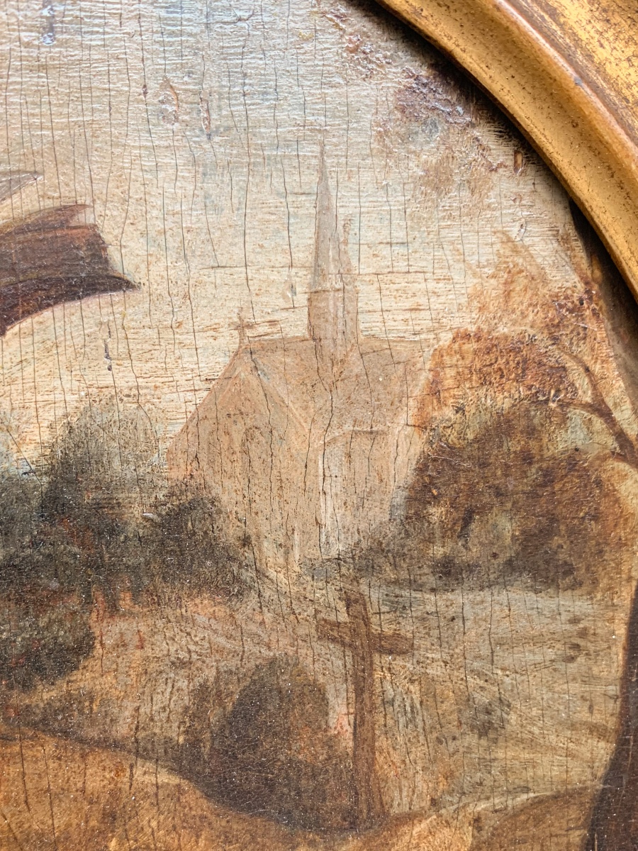 Sant’Antonio Abate in un paesaggio naturale. Scuola fiamminga, fine XVI inizio XVII secolo -photo-2