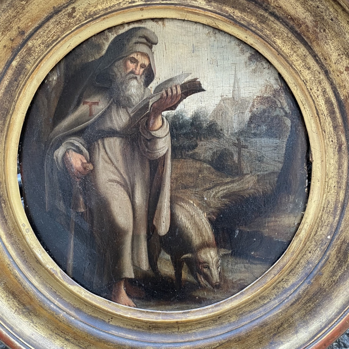 Sant’Antonio Abate in un paesaggio naturale. Scuola fiamminga, fine XVI inizio XVII secolo -photo-3