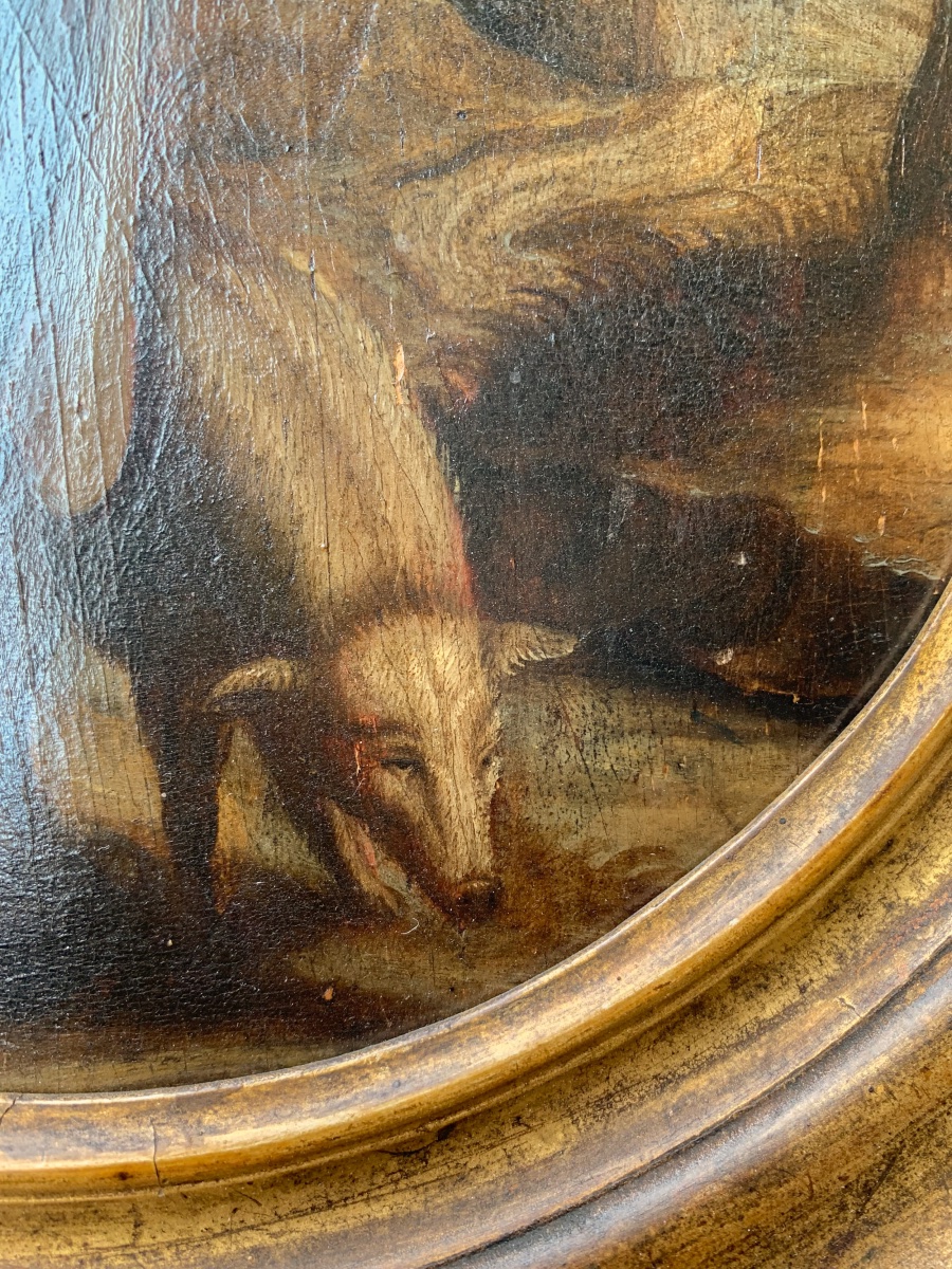 Sant’Antonio Abate in un paesaggio naturale. Scuola fiamminga, fine XVI inizio XVII secolo -photo-4