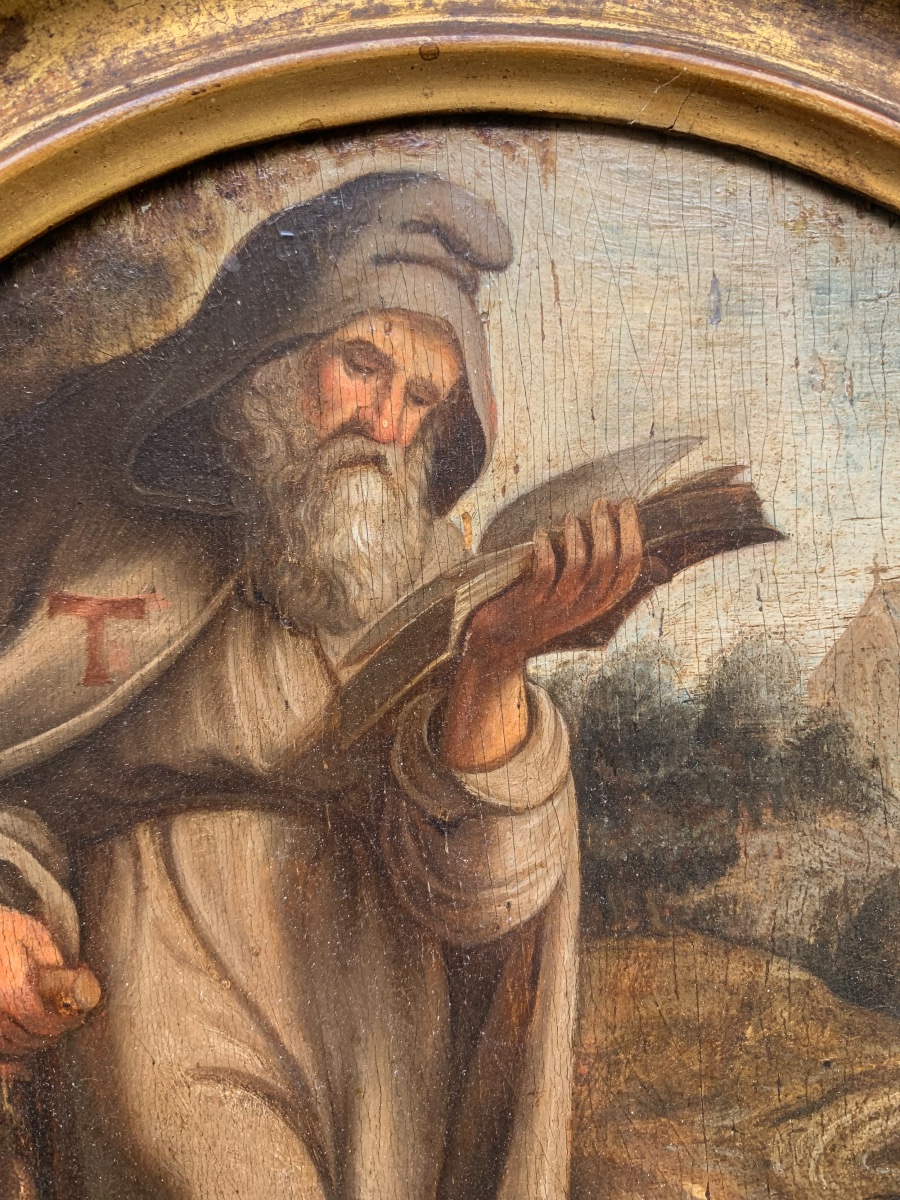 Sant’Antonio Abate in un paesaggio naturale. Scuola fiamminga, fine XVI inizio XVII secolo -photo-5