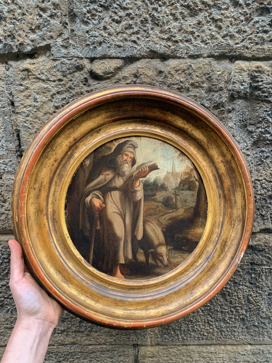 Sant’Antonio Abate in un paesaggio naturale. Scuola fiamminga, fine XVI inizio XVII secolo -photo-7