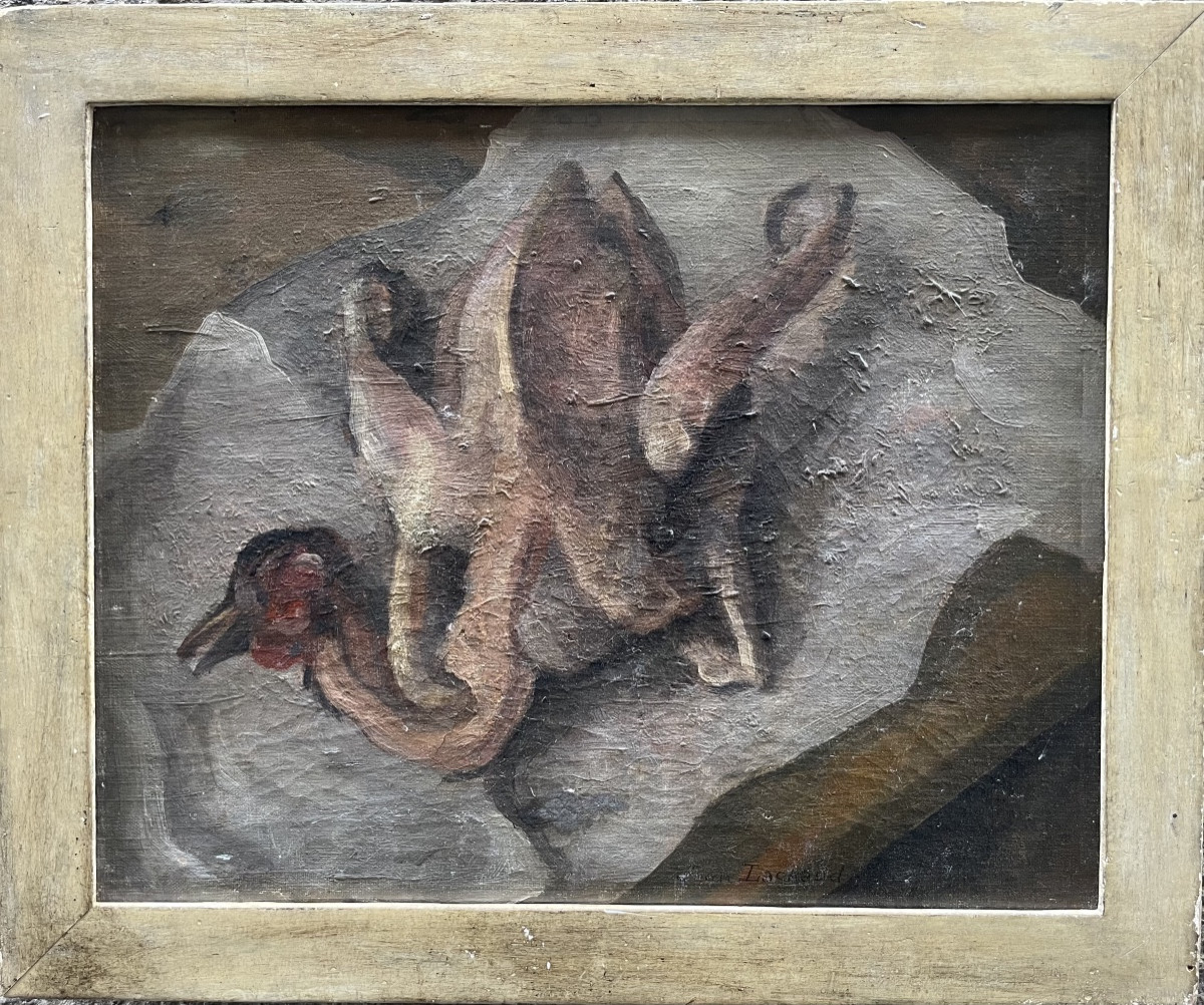 Jean Lachaud, “Il sera cocotte”.  Natura morta in cucina