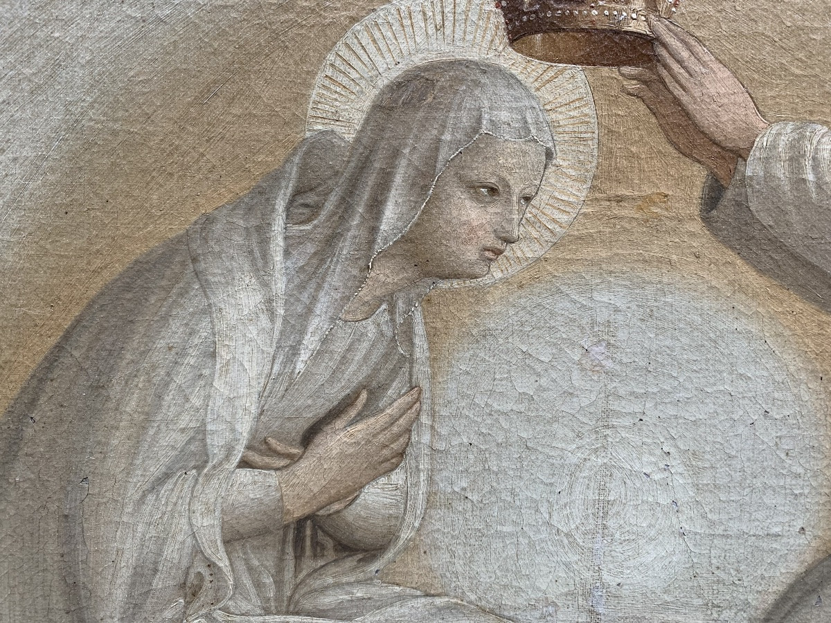 Incoronazione della Vergine, copia ottocentesca da Fra Angelico. -photo-3