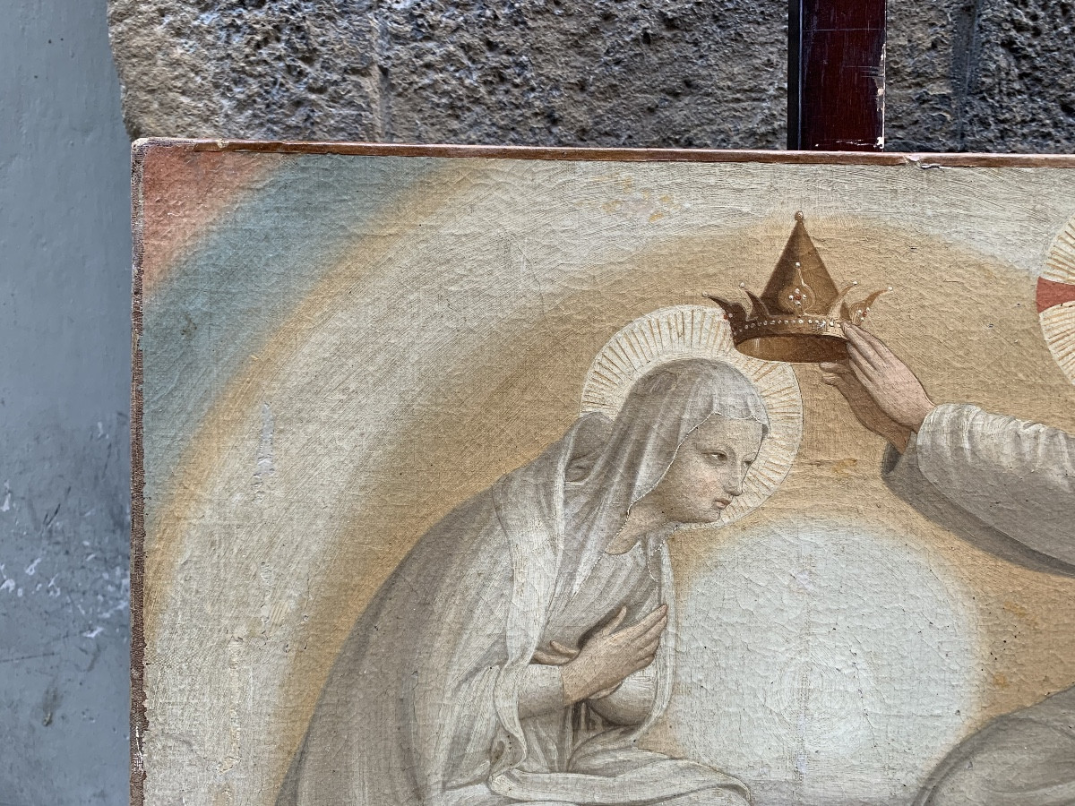 Incoronazione della Vergine, copia ottocentesca da Fra Angelico. -photo-4
