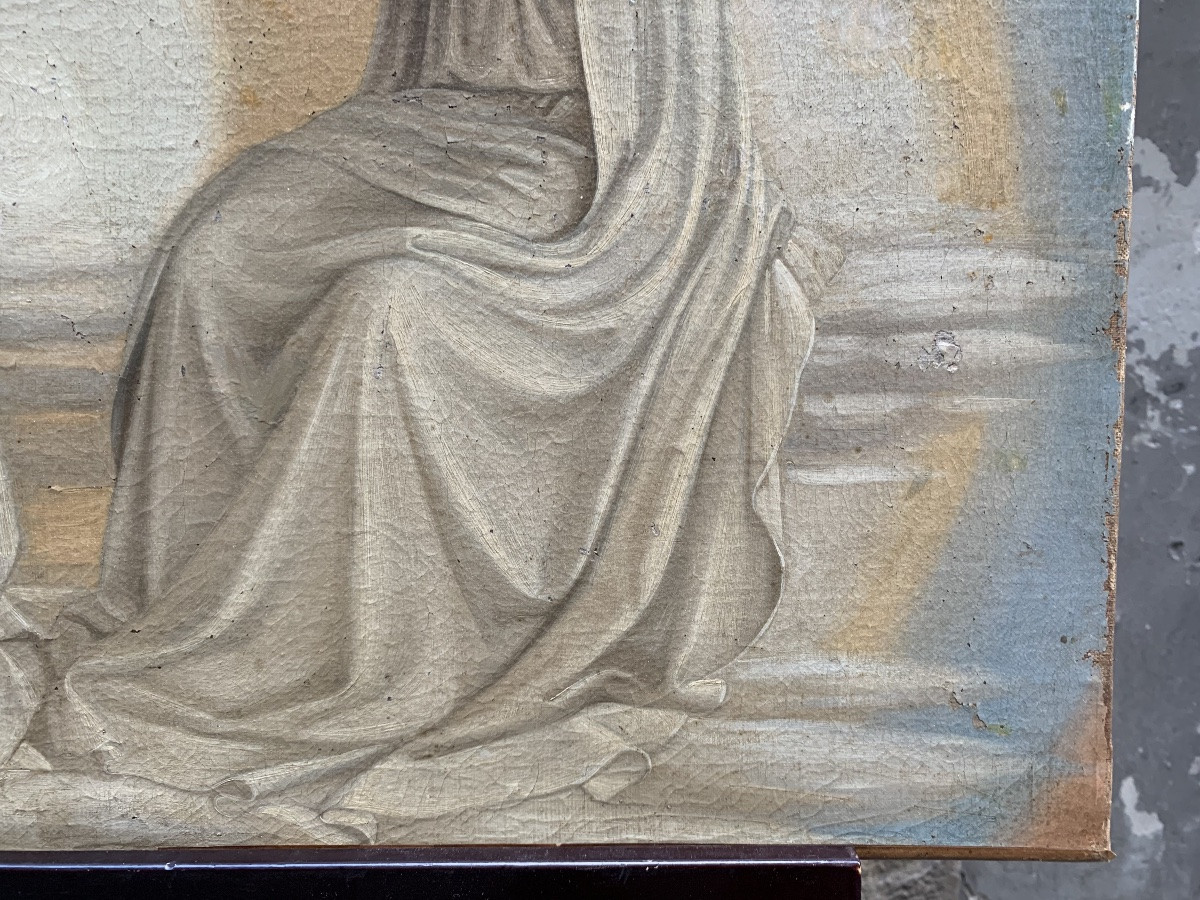 Incoronazione della Vergine, copia ottocentesca da Fra Angelico. -photo-4