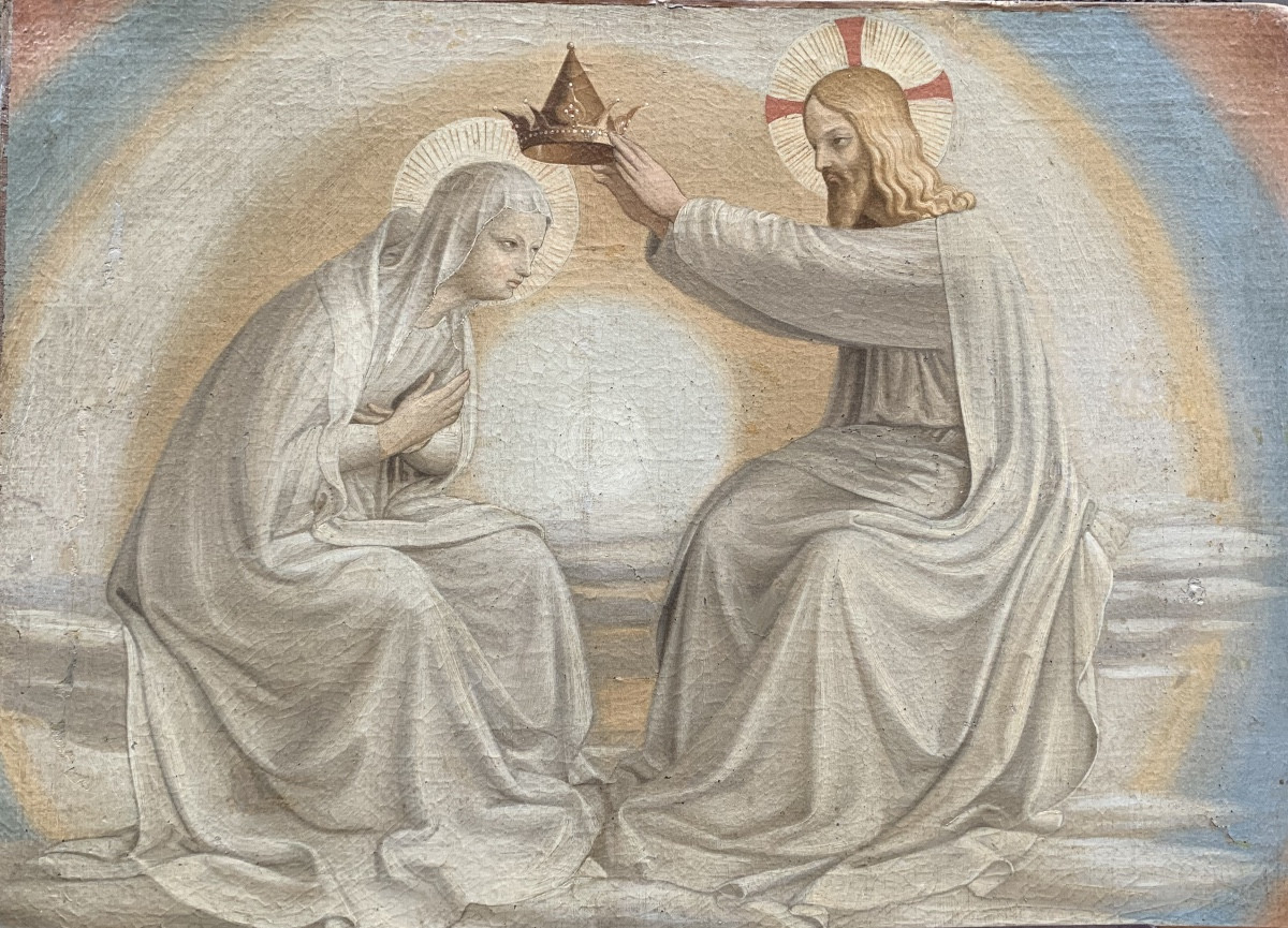 Incoronazione della Vergine, copia ottocentesca da Fra Angelico. 