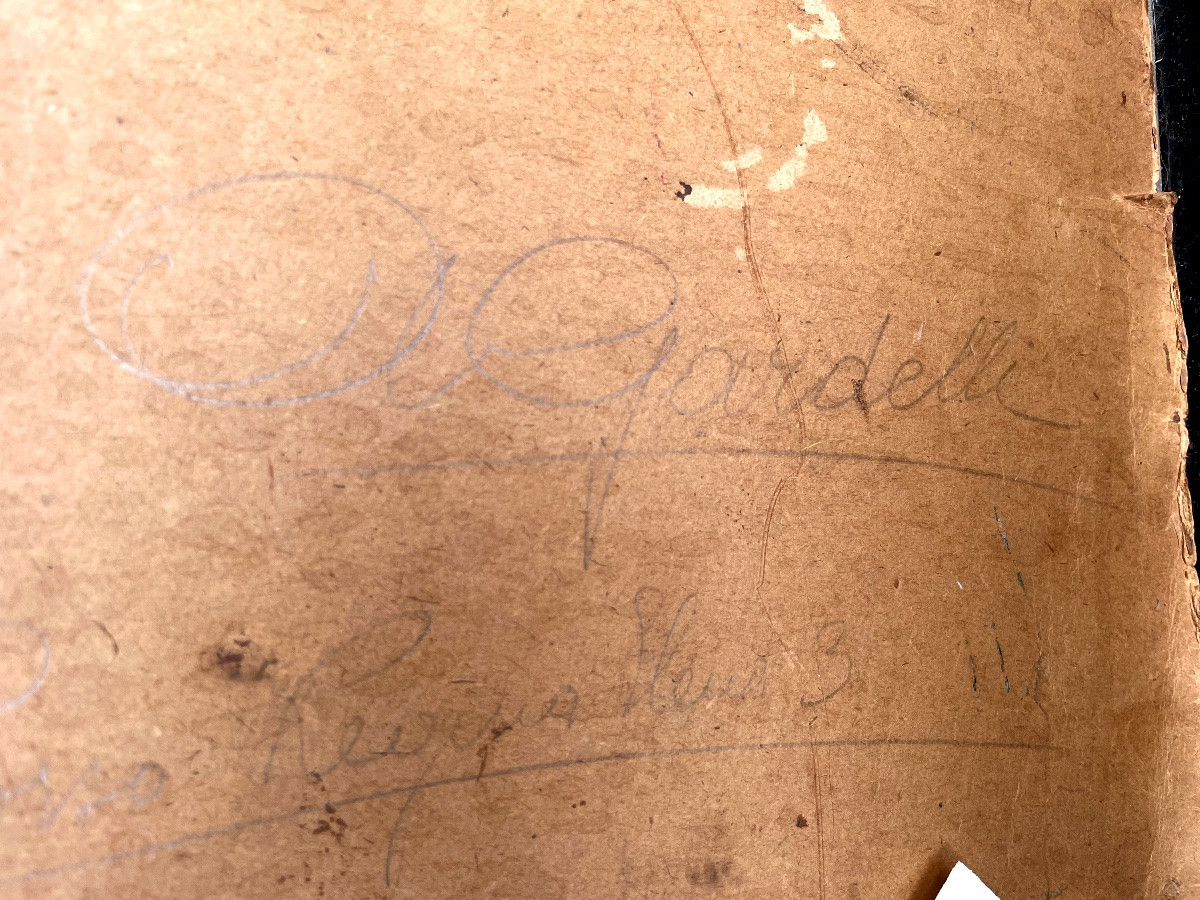 Tre ritratti giovanili di Augusto Gardelli. Matita bruna su carta-photo-2