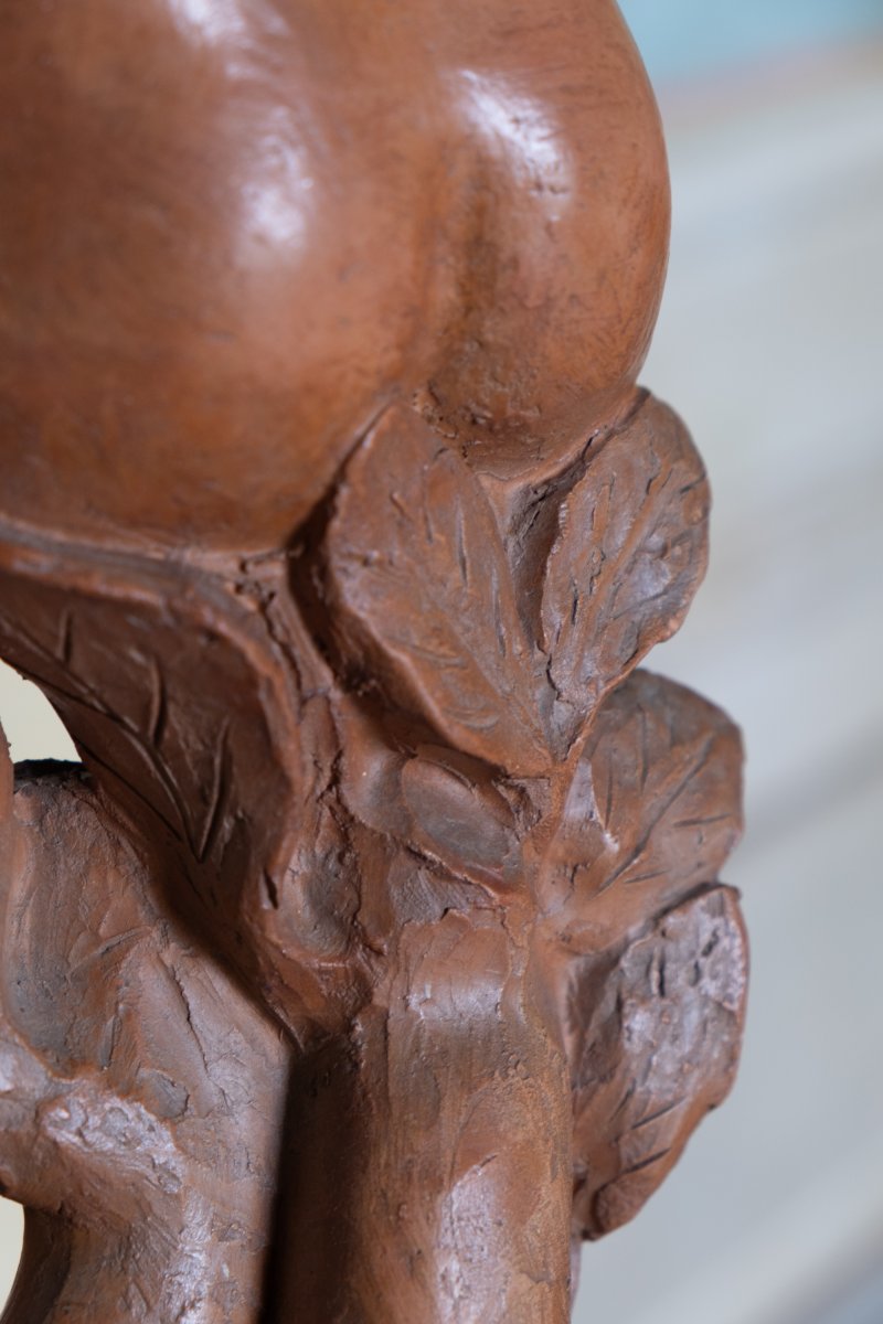 Scultore toscano del Novecento – Nudo di donna con le braccia alzate, datato 1945-photo-5