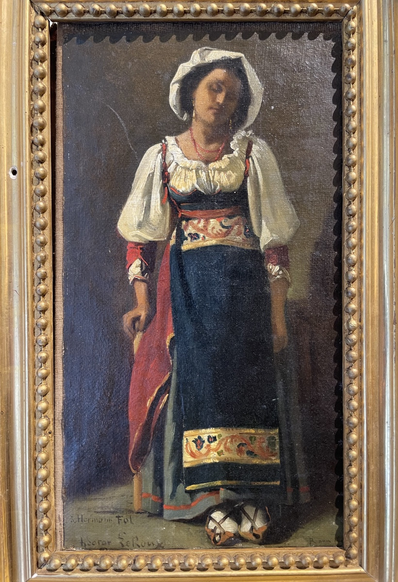 Leroux – Marietta, Roma 1866, con dedica a scienziato svizzero H. Fol-photo-7