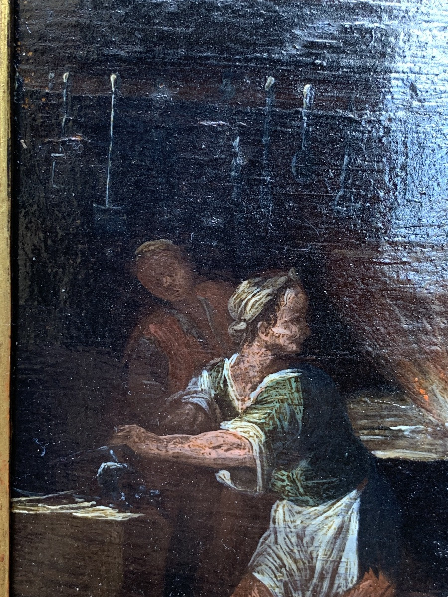 Gentiluomo con spada nella fucina di un fabbro. Italia, prima metà del XVII secolo -photo-3