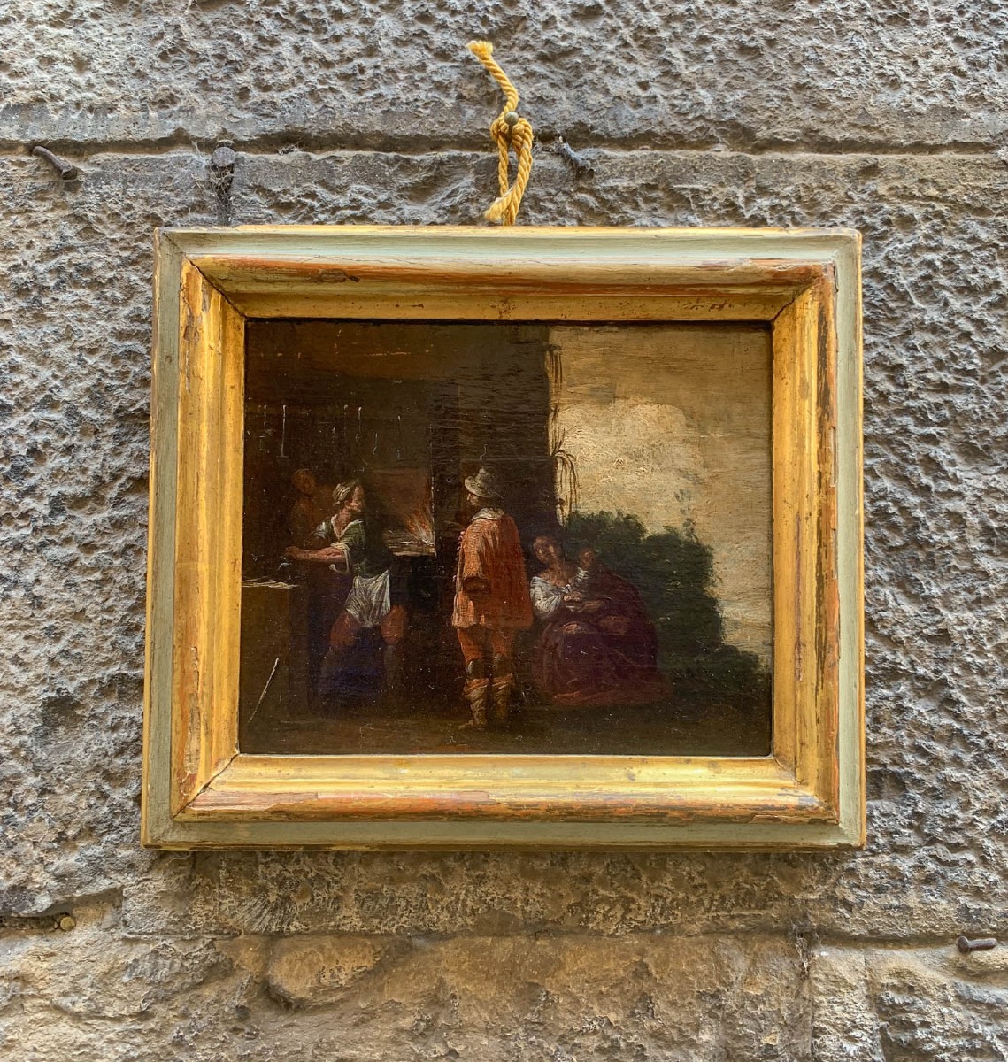 Gentiluomo con spada nella fucina di un fabbro. Italia, prima metà del XVII secolo -photo-7