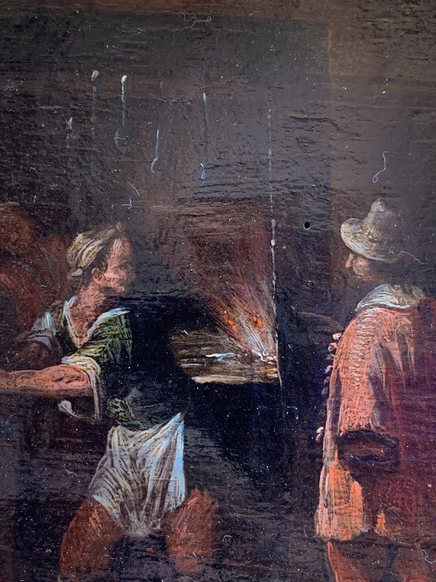 Gentiluomo con spada nella fucina di un fabbro. Italia, prima metà del XVII secolo -photo-8