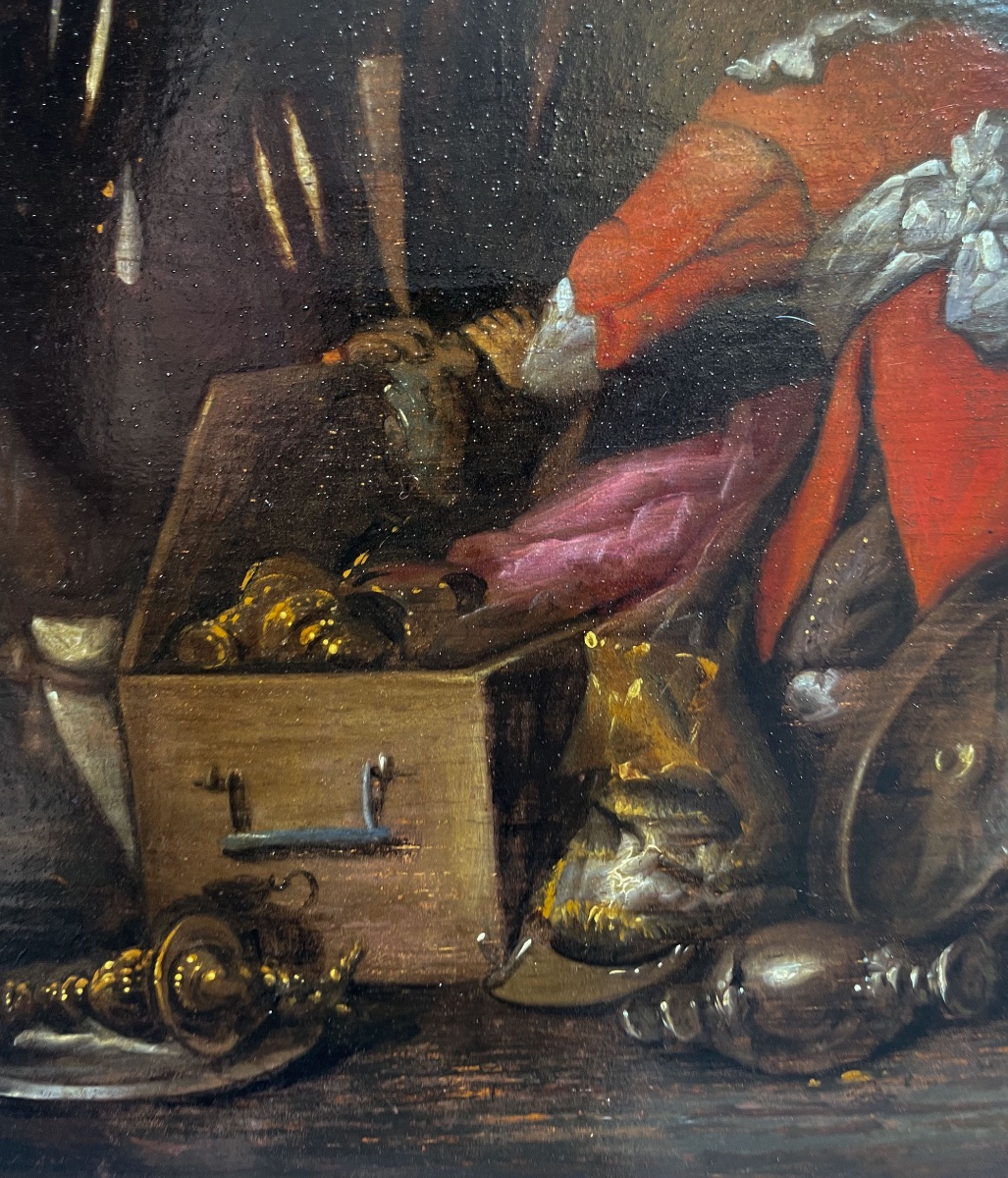 Briganti al bottino – Scena olandese, cerchia di Duyster, fine XVII – inizio XVIII secolo-photo-3