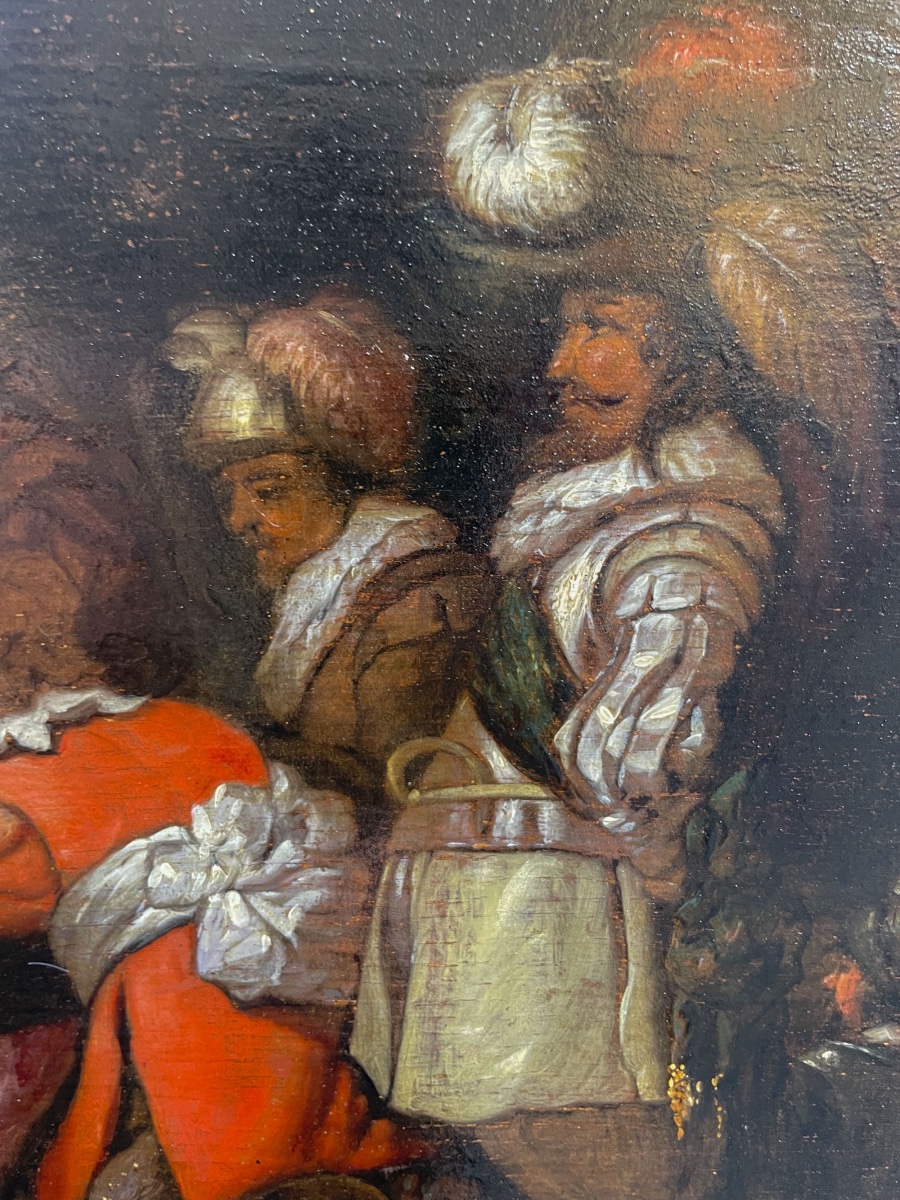 Briganti al bottino – Scena olandese, cerchia di Duyster, fine XVII – inizio XVIII secolo-photo-1