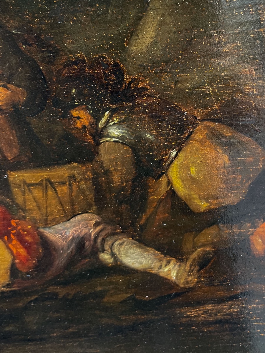 Briganti al bottino – Scena olandese, cerchia di Duyster, fine XVII – inizio XVIII secolo-photo-5