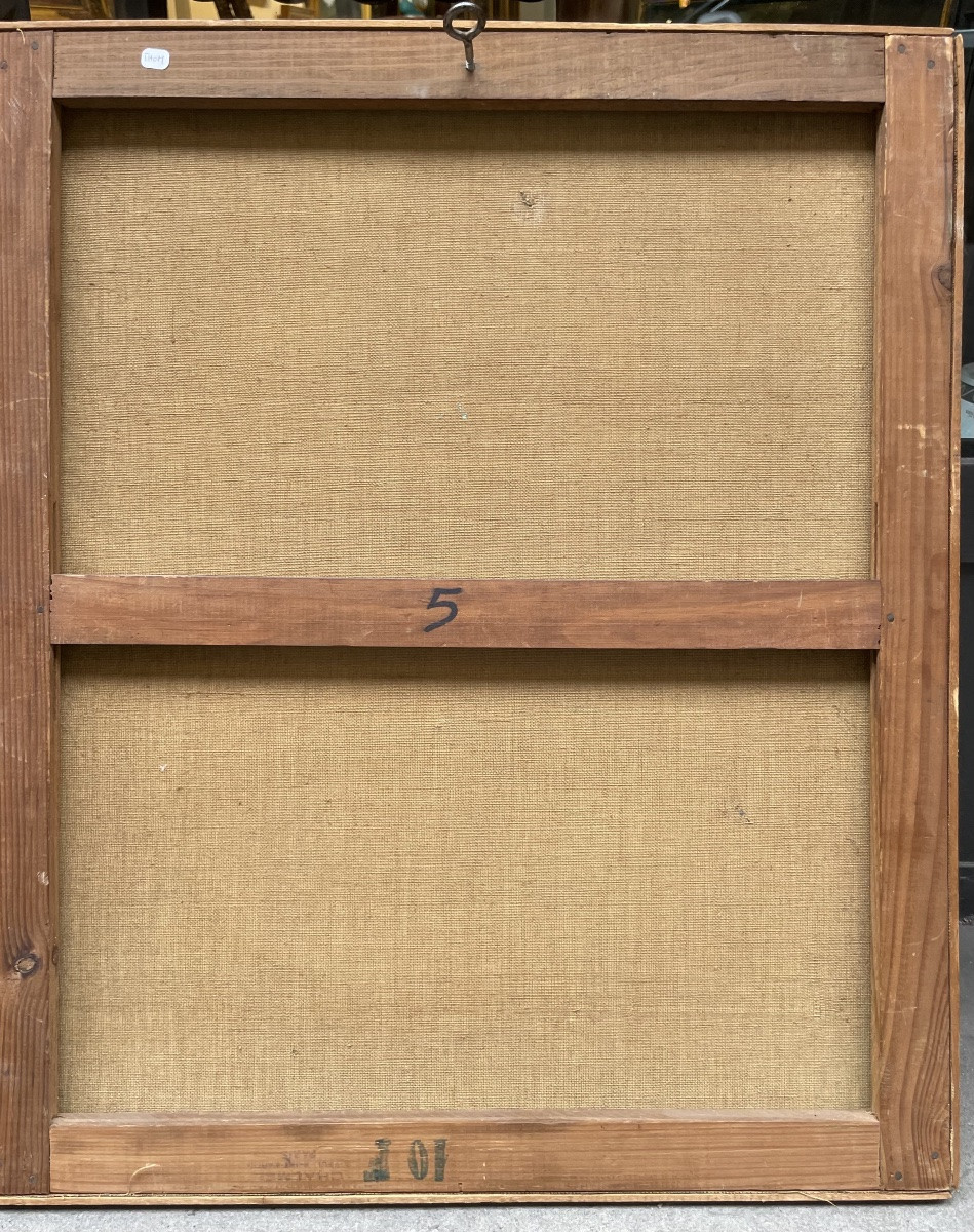 Veduta urbana con le case di Parigi, monogrammata e datata ’57-photo-4
