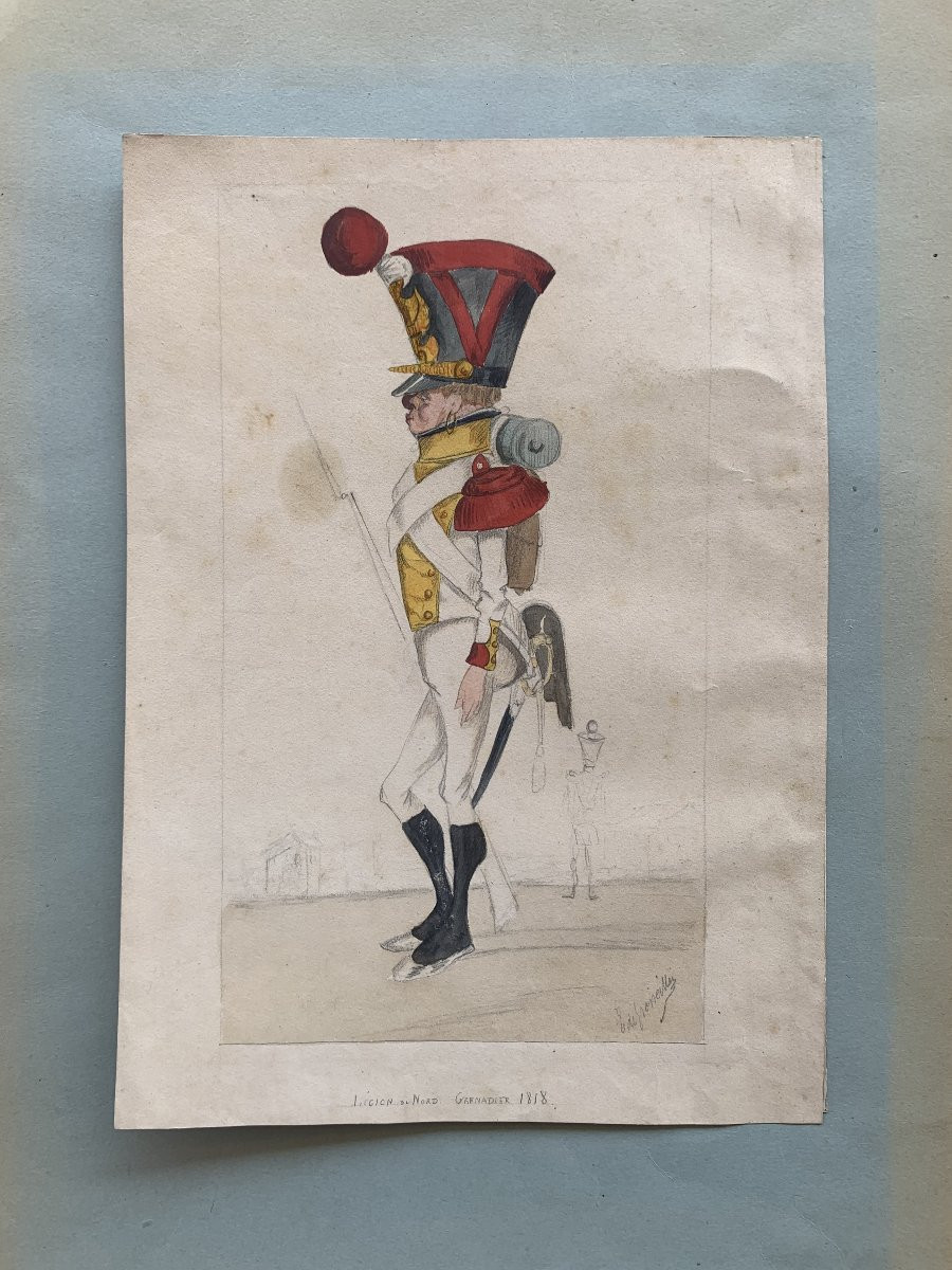 Granatiere della Légion du Nord, 1818 – caricatura militare  -photo-3