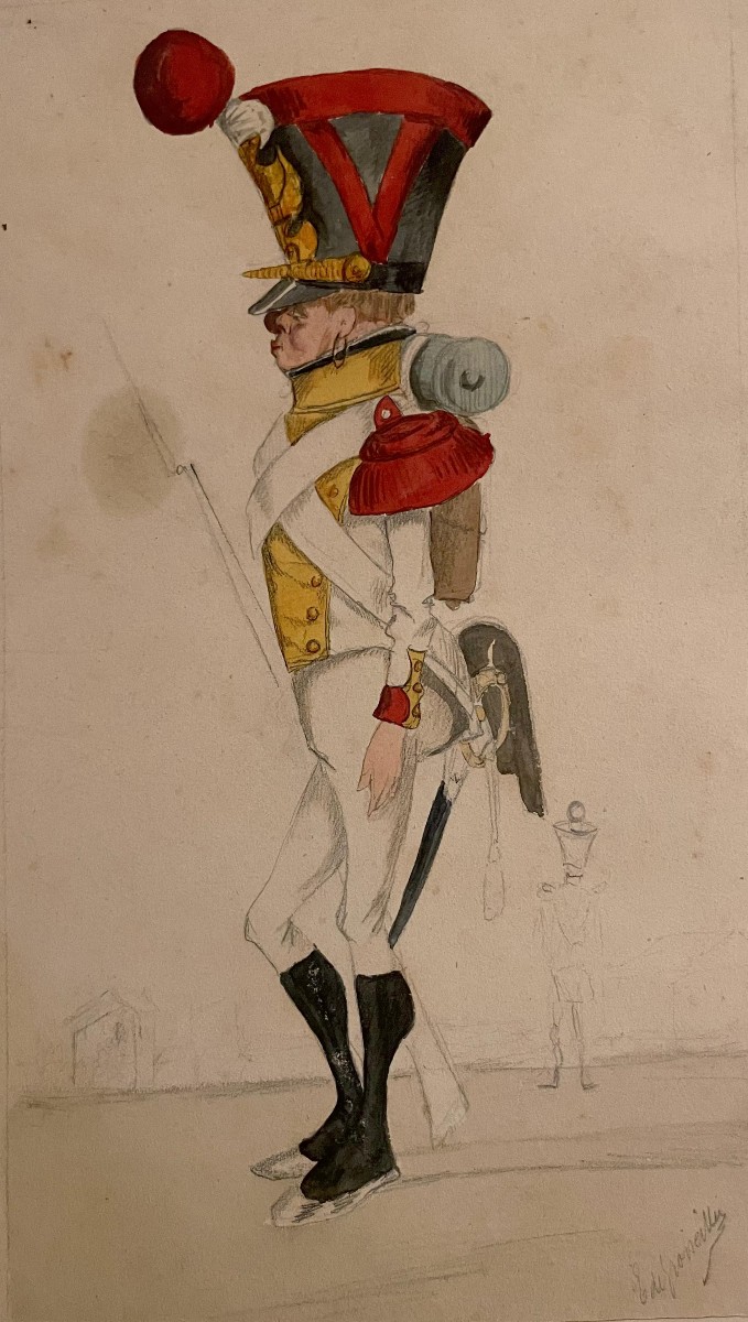 Granatiere della Légion du Nord, 1818 – caricatura militare  