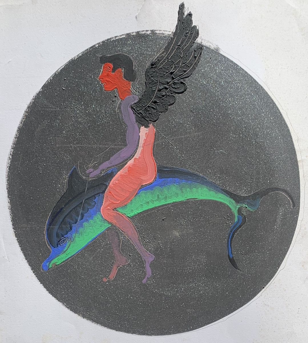 Marco Silombria – Eros sul delfino, dalla serie “Dionisiaca” 