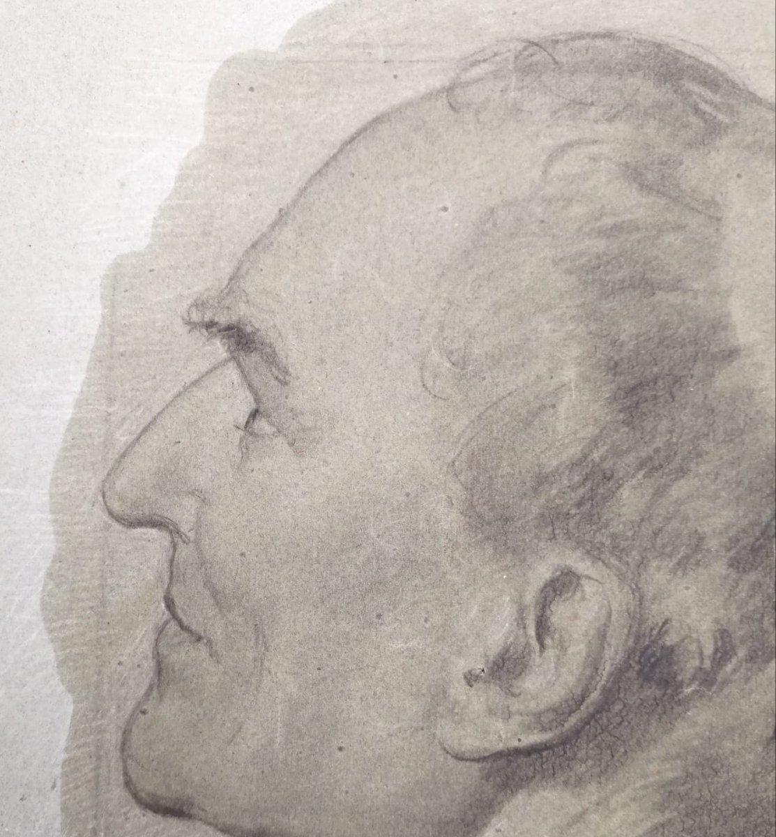 Bozzetto di studio per la testa di un santo – Enrico Reffo (Torino, 1831 – 1917) -photo-3